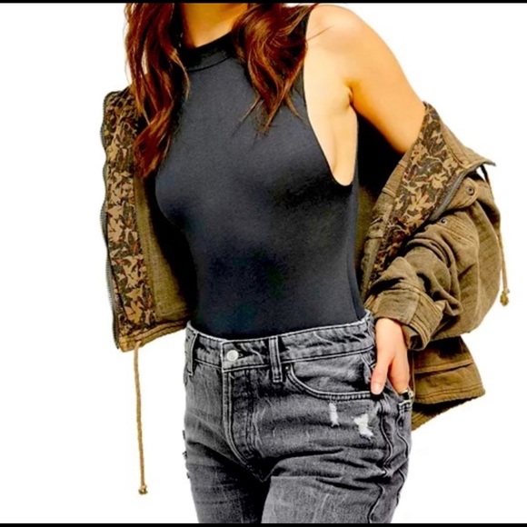 LAST1❗️Free People Green Muscle Bodysuit NWT - Picture 7 of 8